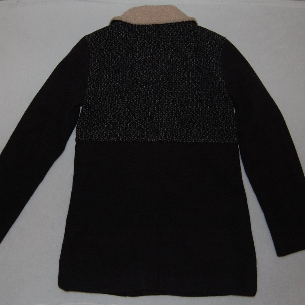 Cherokee Girls L (Bust:34"), Winter Coat with Off Center Zip Closure, Dark Gray - Picture 11 of 12